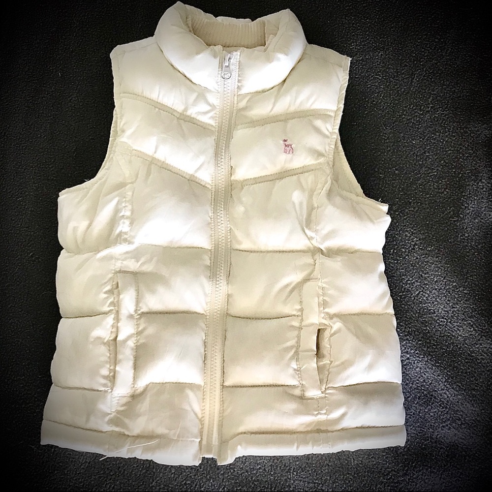 Puffy cream women’s vest